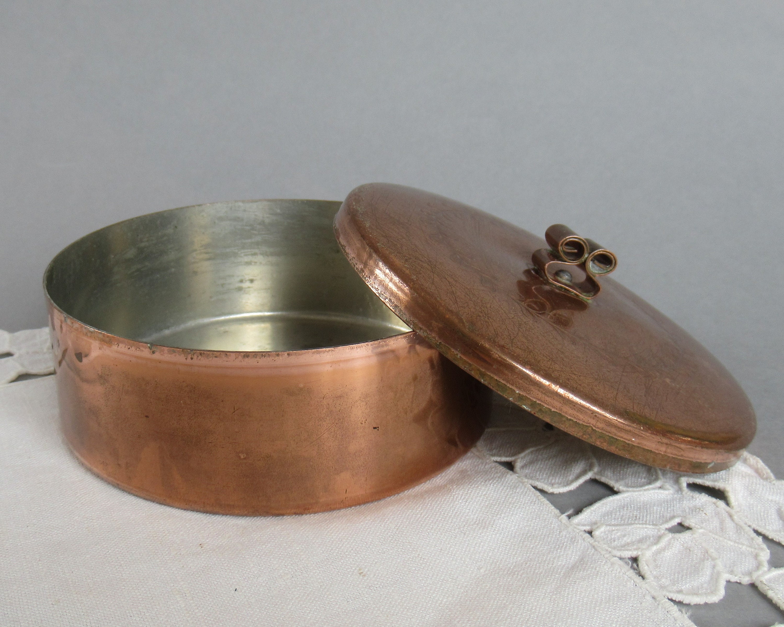 Fogcroll Jewelry Organizer Box Antique Imitation Copper Latch