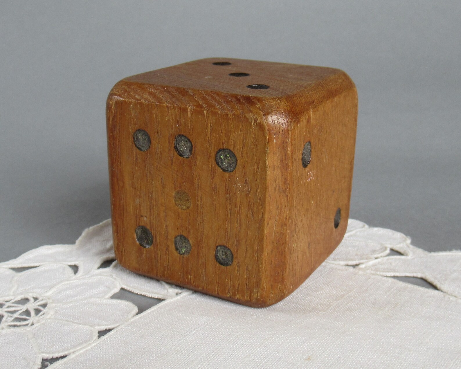 Vintage Wooden Dice Large Wood Dice Big Dice Solid Wood Dice Etsy