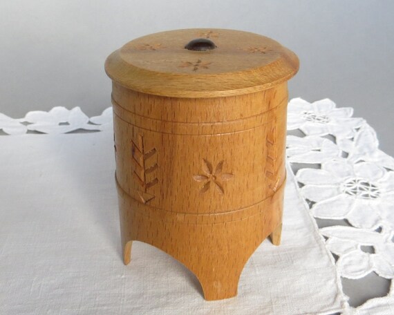 Baolivi Sieradendoosje van hout, klein voor dames, massief hout, vintage, sieradenkistje, sieradendoos met kettinghouder, 3 niveaus sieradenopslag voor sieraden, oorbellen, polshorloge