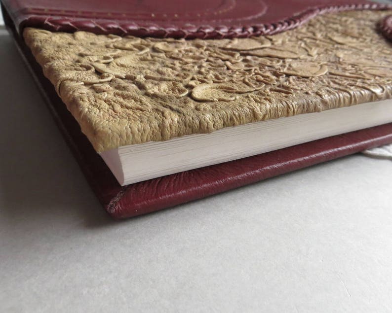 Vintage Blank Journal Leather Notebook UNUSED Scrapbook Album Etsy
