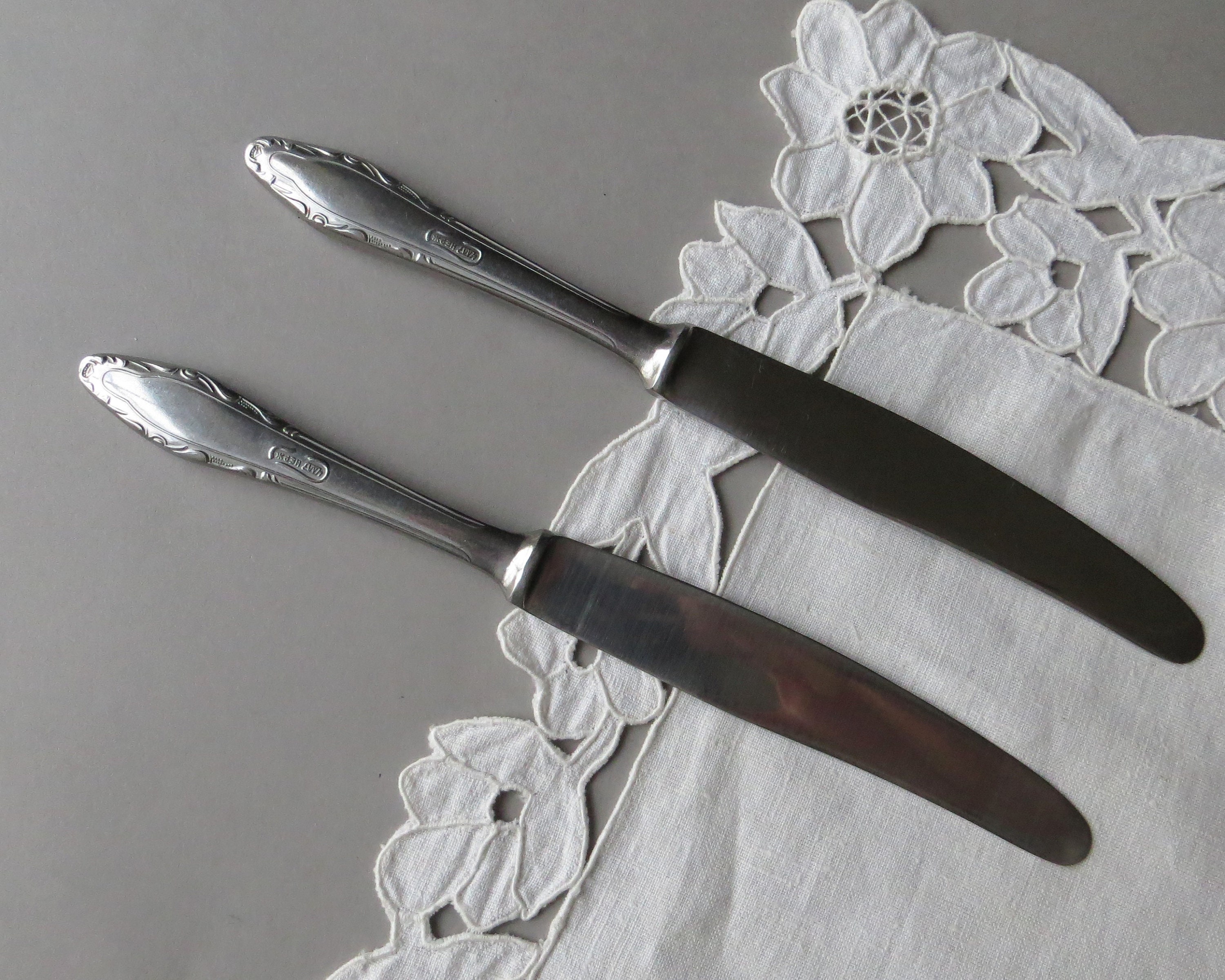 Vintage Knives Stainless Steel Knives Set of 2 Knife Soviet Etsy