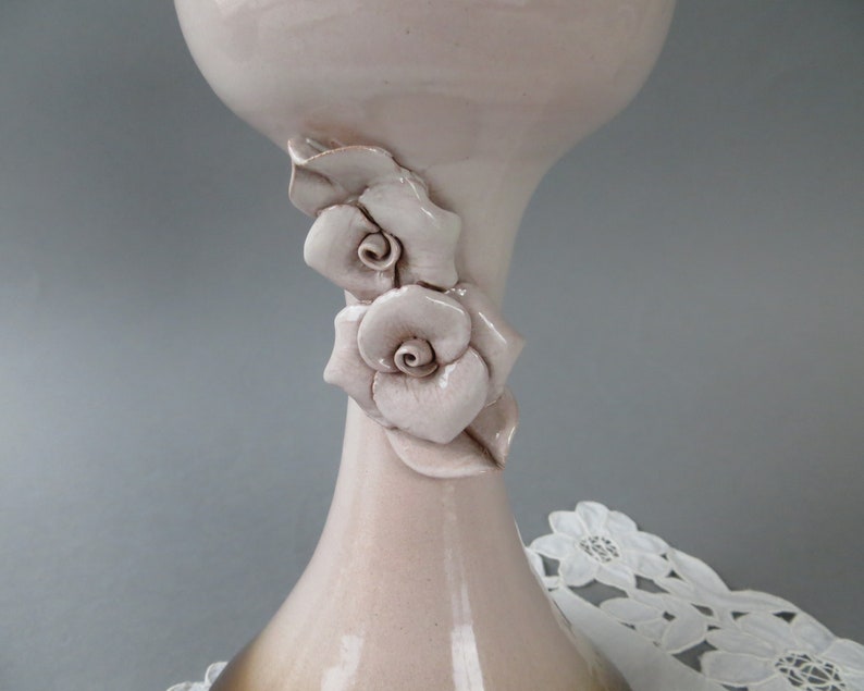 Vintage Ceramic Vase Floral Pottery Vase 3D Flower Vase Etsy