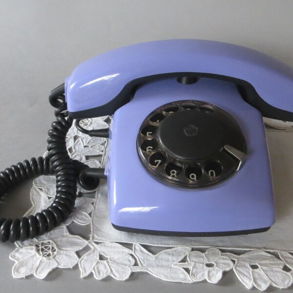 Vintage telefon obrotowe fioletowy obrotowy telefon radzieckich pokrętło telefon fioletowy telefon rosyjski obrotowy telefonu biurko