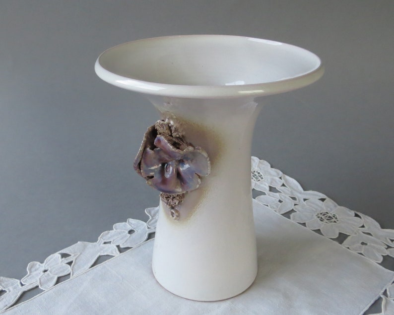 Vintage Ceramic Vase Floral Pottery Vase 3D Flower Vase Etsy