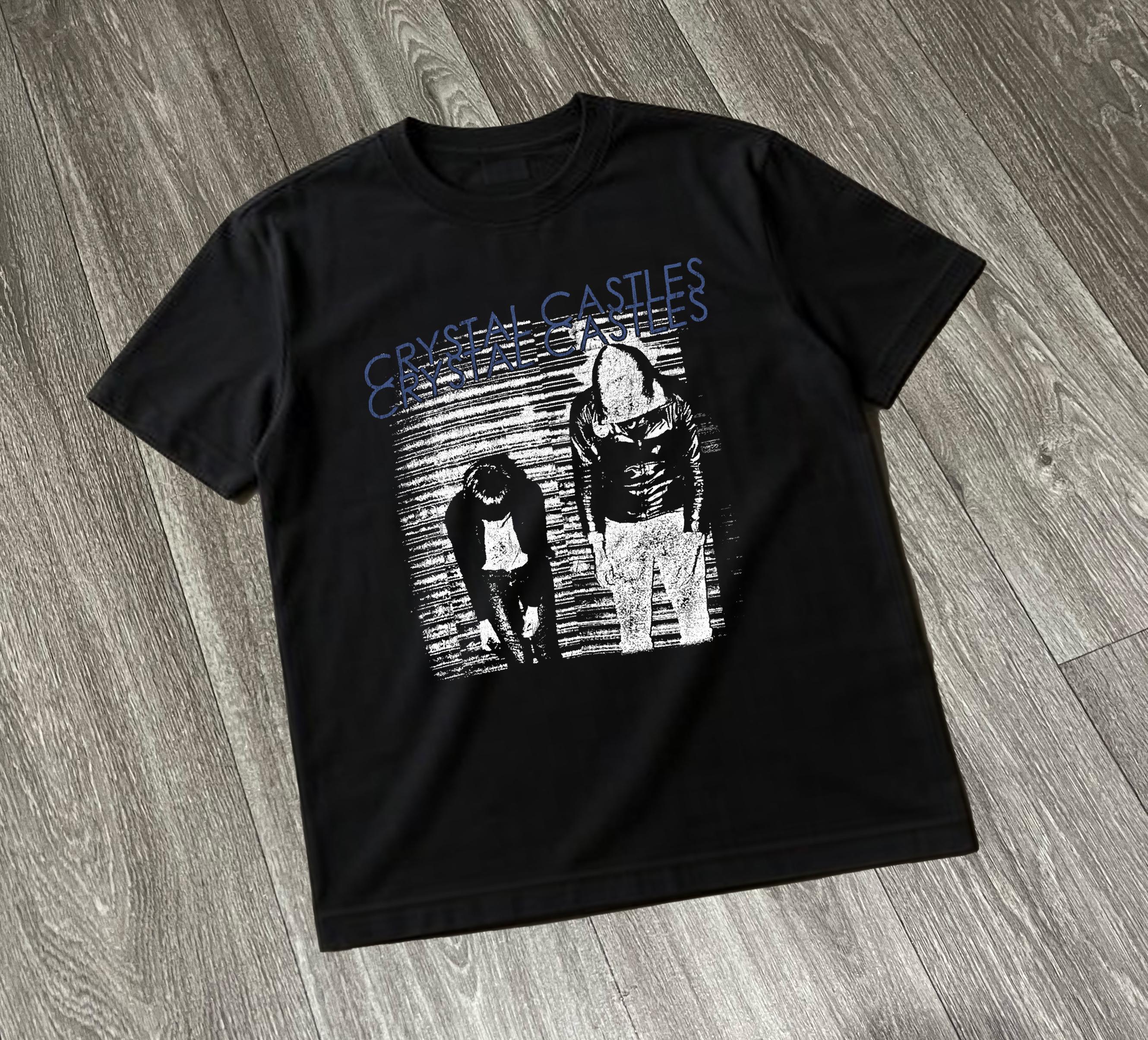 CRYSTAL CASTLES Tシャツ ブラック　クリスタルキャスルズ Crystal Castles Graphic Tee - Unisex Band T-shirt - Etsy