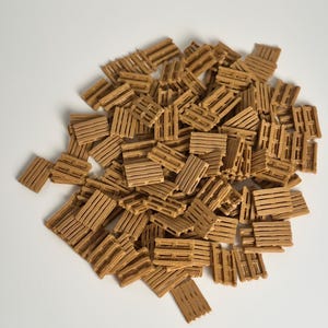 Euro pallets, 200 pieces, H0 scale (1:87) model making