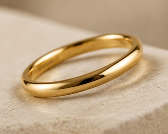 Anel de carboneto de tungstênio | Aliança de casamento de alta qualidade | Disponível em várias larguras | Polido e galvanizado | Tamanhos EUA 5-13