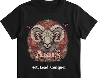 Aries Zodiac T-shirt, Astrology Gift, Birthday Gift