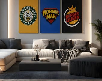 Pop Culture Parody Print Set | Corporate Remix Vol.1 — Set of 3 | Digital Download