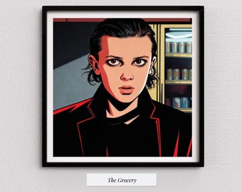Midnight Graphic – Dark Cinematic Wall Art | Neo Noir Graphic Illustration | Modern Moody Home Decor