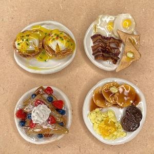 Mini Food Magnets Bundle – Polymer Clay Fake Food Fridge Decor (2–4 Pcs ...
