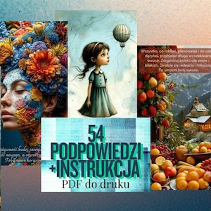 Metaphorical Cards PDF for Printing – 54 Cards for Self-Discovery, Intuition and Development – Subconscious Mind Work Cards, Printable Cards, Inspiration