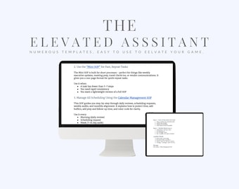 Pack de démarrage SOP pour assistant de direction | Procédures opérationnelles standard pour les AE