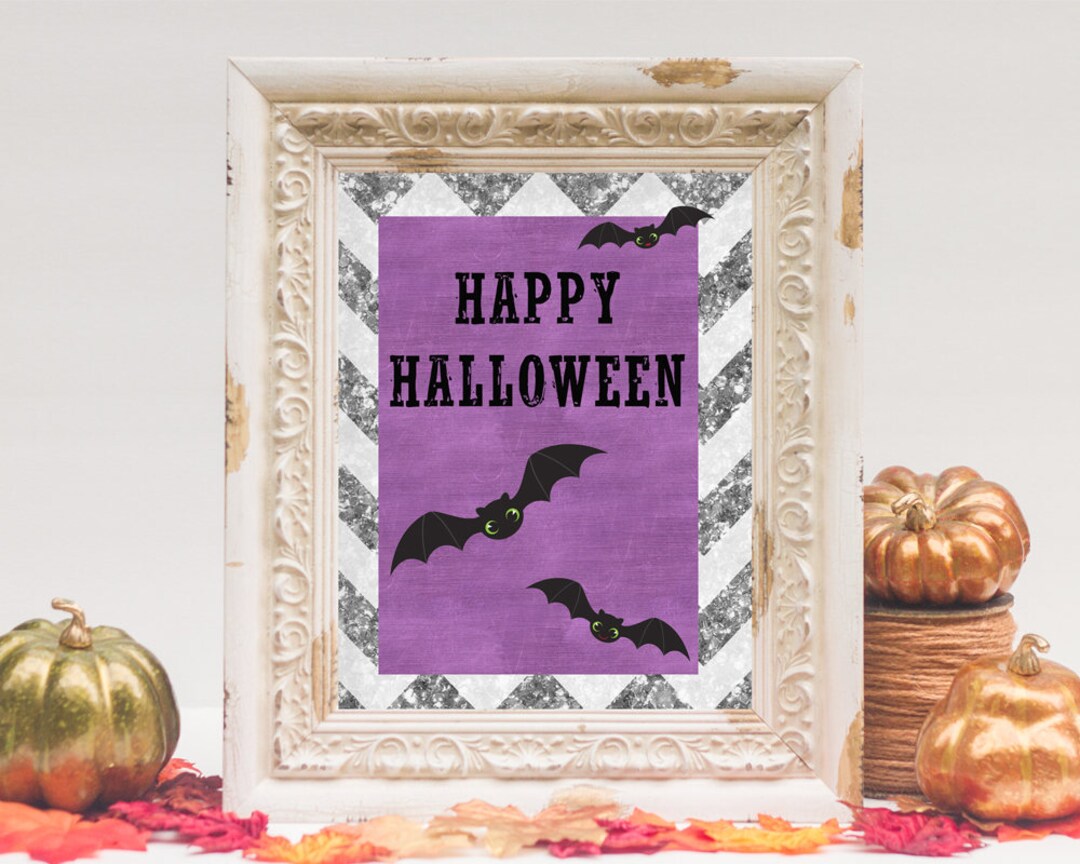 Happy Halloween Printable Halloween Decor 8x10 INSTANT DOWNLOAD - Etsy