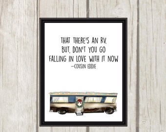 That's An RV | Christmas Vacation Printable | Christmas Decor | Christmas Wall Art | 8x10 - INSTANT DOWNLOAD