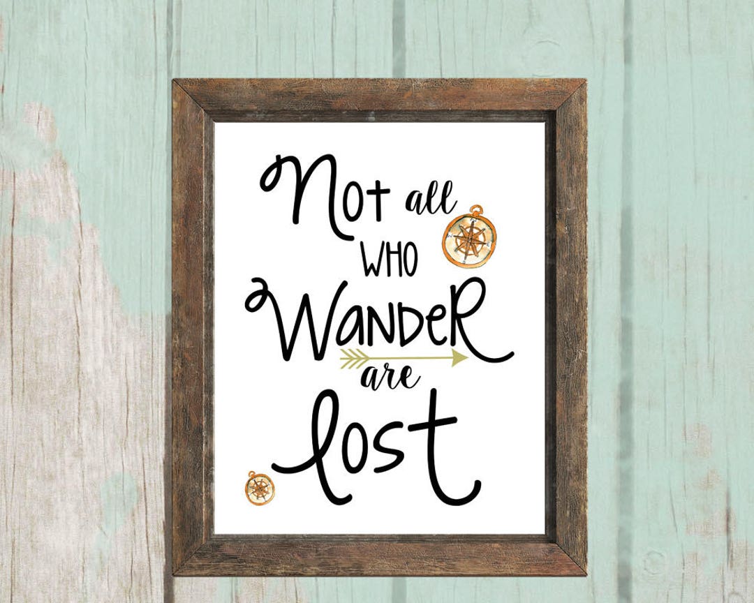 Not All Who Wander Are Lost Printable Camper Decor RV - Etsy