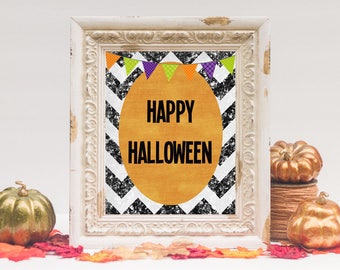 Happy Halloween Printable | Halloween Decor | 8x10 - INSTANT DOWNLOAD