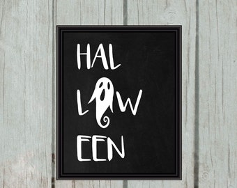 Halloween Printable | Halloween Wall Art | Halloween Decor | Ghost Printable | 8x10 - INSTANT DOWNLOAD