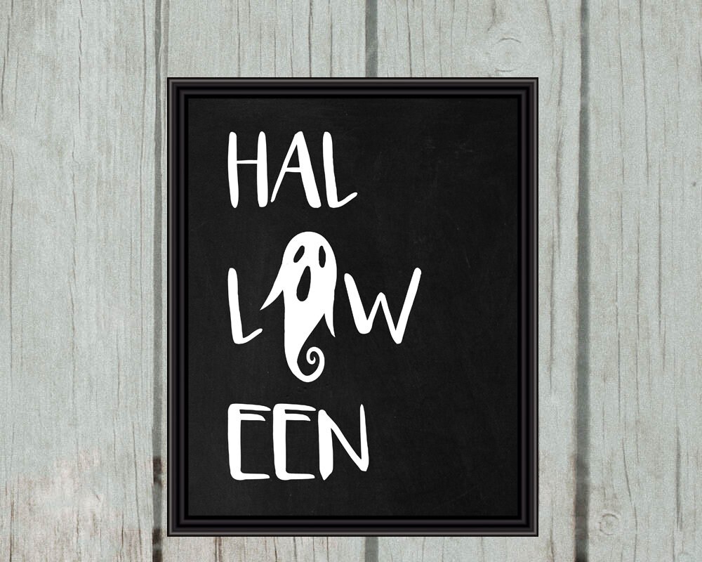 Halloween Printable | Halloween Wall Art | Halloween Decor | Ghost ...