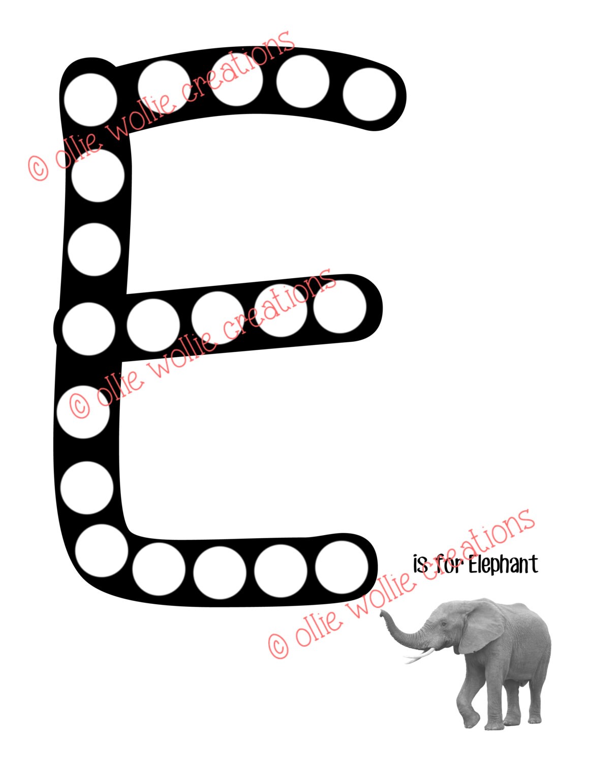 E is for Elephant Unit - Etsy