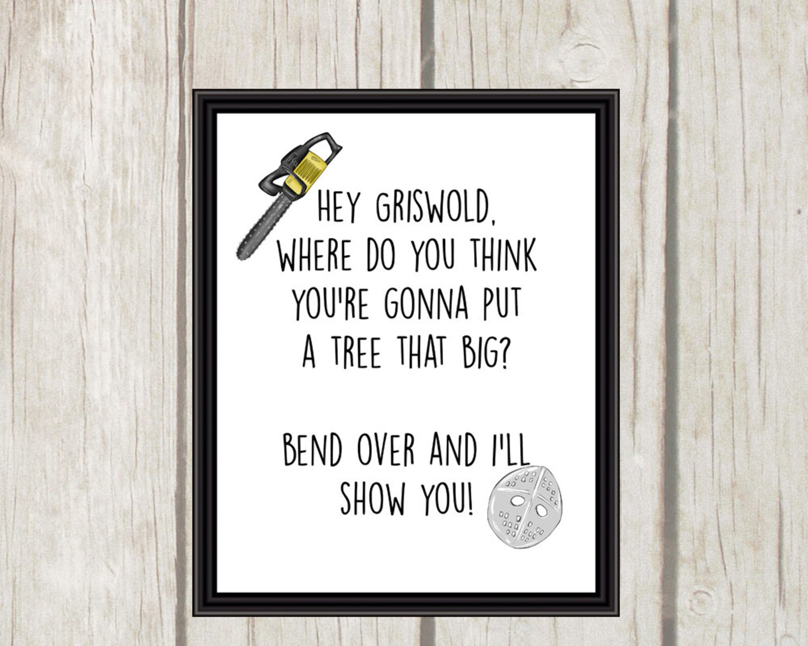 Bend Over and I'll Show You Christmas Vacation Printable Christmas