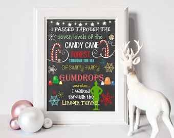 16x20 Buddy the Elf Christmas Printable | Christmas Decor - INSTANT DOWNLOAD