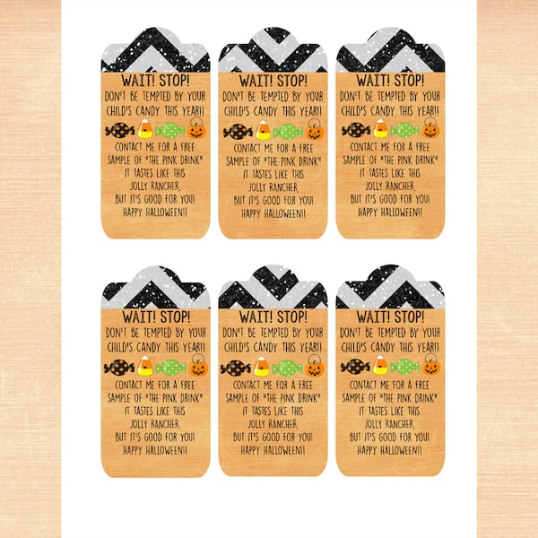 Plexus Halloween Tag | Plexus Marketing | Halloween | Digital File - INSTANT DOWNLOAD