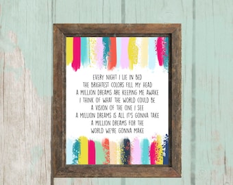 The Greatest Showman Printable | The Brightest Colors | Wall Art | 8x10 - INSTANT DOWNLOAD