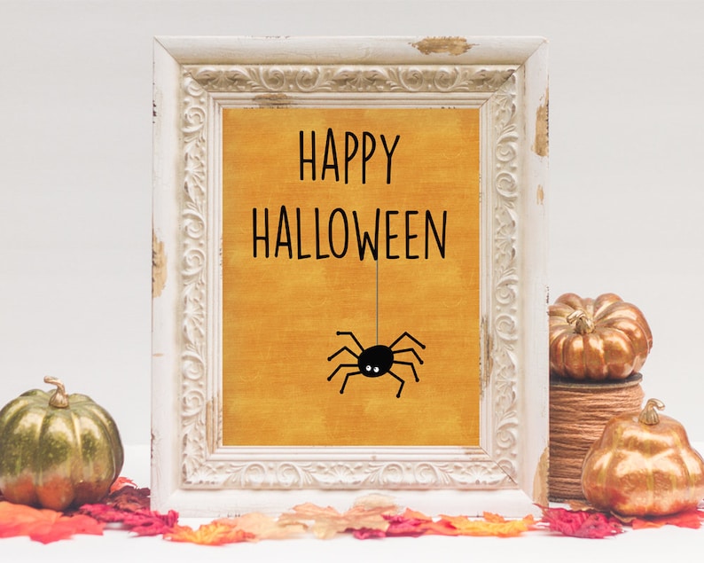 Happy Halloween Printable Halloween Decor 8x10 INSTANT DOWNLOAD - Etsy