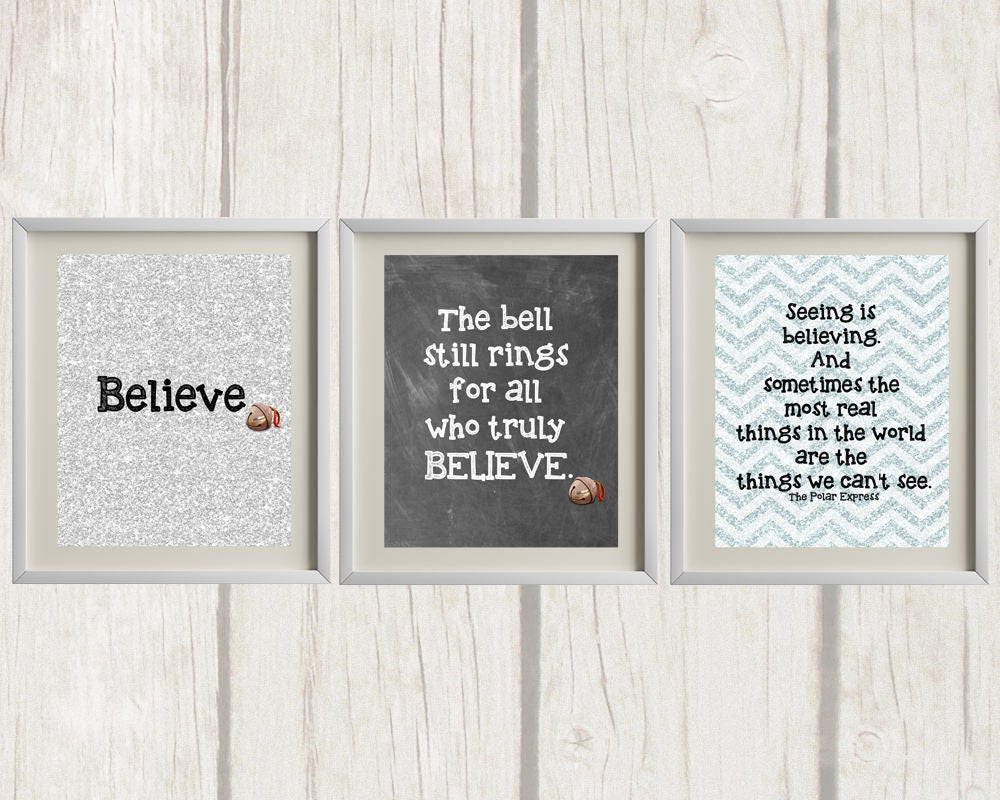 5x7 the Polar Express Christmas Printables Set of 3 - Etsy