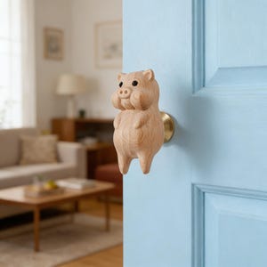 Cartoon Wood Cabinet Handle – Kids Room Drawer Pulls, Luxury Wooden Wardrobe Knob, Creative Cupboard Door Handle