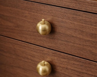 Messing Schubladenknauf, moderner Luxus Schrankgriff, Minimalistischer Gold Schuhschrank Knauf, Handgemachter Messing Türgriff