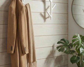 Minimalist Branch Wall Hook, Modern Metal Coat Hanger