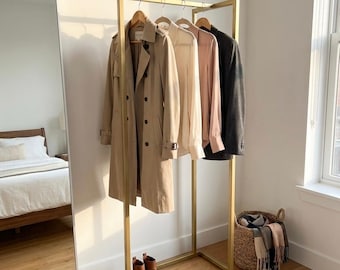 Minimalist Freestanding Clothing Rack, Modern Entryway Coat Stand