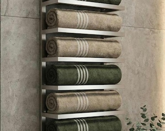 Modern Stainless Steel Multiple Towel Rack | Bathroom Storage