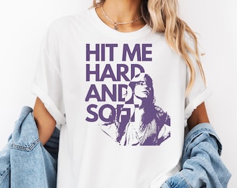 Comfort Colors Hit Me Hard And Soft T-Shirt, Billie Inspired Sweatshirt, Alternative Music Hoodie