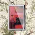 Black Cat Drink Cigarette Case Vintage Metal Box Wallet product logo