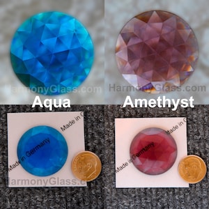 Glass Jewels, 30mm Round Faceted, 23 Color Choices