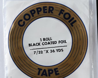 Black Back Copper Foil by Edco Choice of 3 Widths