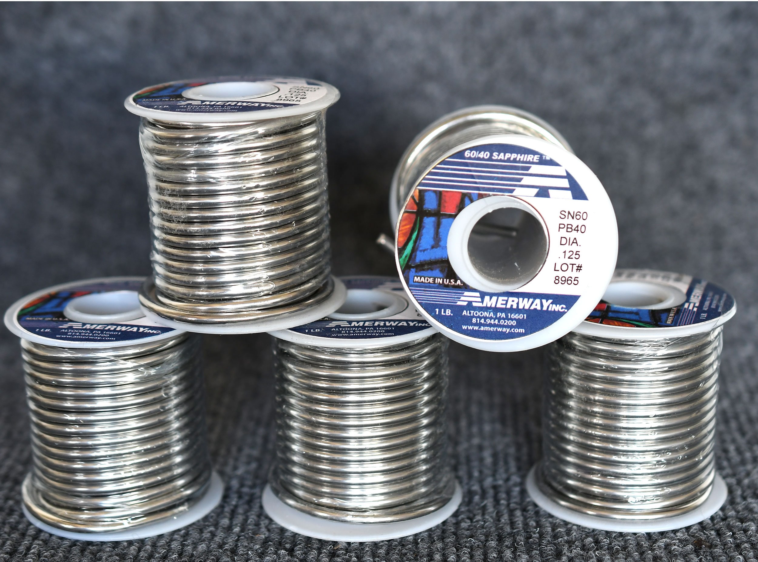 5 pounds Amerway Sapphire 60/40 Solder Free Shipping