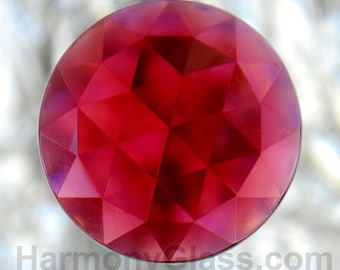 Glass Jewels 30mm, 24 Color Choices, Round Faceted,