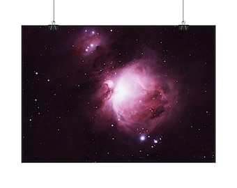 Póster de arte espacial de la Nebulosa de Orión / Decoración de pared de galaxia, Impresión astronómica