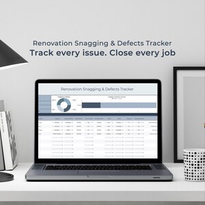 Renovation Snagging Tracker | Defects Punch List, Google Sheets Template