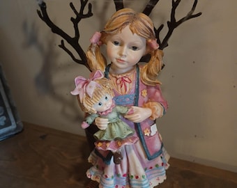 Real Haunted Figurine Tuva 1992 Sad Ghost Girl Trapped By Witches Spell, Tears!