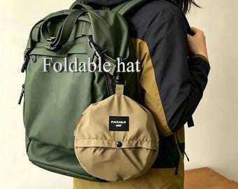 Oversized Foldable Bucket Hat,Quick-Dry Sun Protection Hat for Hiking, Fishing,Summer Outdoor Adventure,Custom Embroidered Hats for Dad