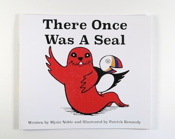 There once was a Seal, a beautiful lino print children's picture book for 1-4 year olds.