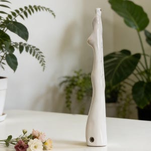 Handmade foot-shaped ceramic straws reusable and eco-friendly a unique gift Mother's Day Gift "Stocking" Ceramic Straws