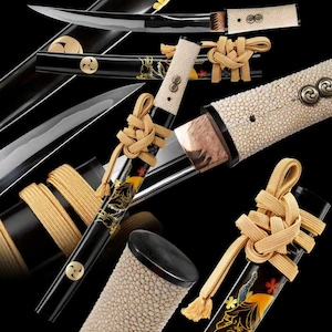 Top Class Handmade Japanese Hannya Mask Aikuchi Tanto S7 Steel Sword