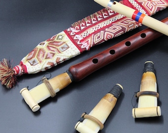 Duduk armeno fatto a mano in legno di albicocco, strumento musicale armeno, tonalità La (include ance, custodia e flauto)