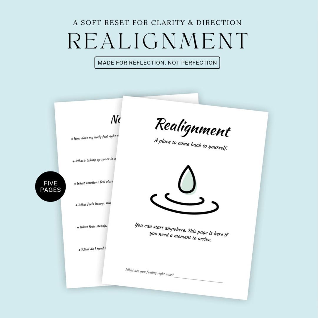 Realign Workbook Realignment: Self-reflection Workbook for Emotional Regulation and ...